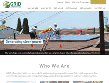 Tablet Screenshot of gridalternatives.org